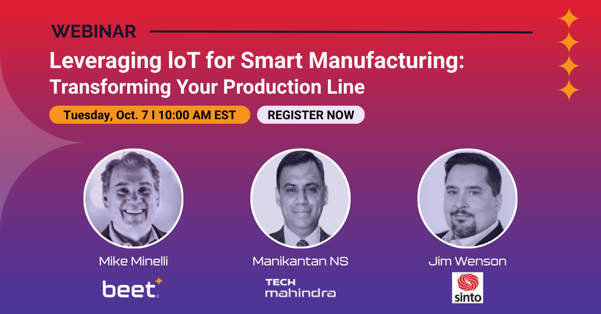 Webinar | Leveraging loT for Smart Manufacturing